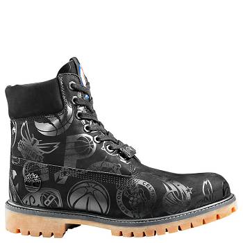 Timberland NBA X East Vs. West - Cierne 6 Inch Cizmy Panske, TB0173R